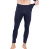 imagewirarpa Mens Cotton Long Johns Thermal Underwear Set Base Layer Lightweight Long Sleeve Top and BottomNavy