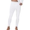 imagewirarpa Mens Cotton Long Johns Thermal Underwear Set Base Layer Lightweight Long Sleeve Top and BottomWhite