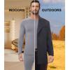 imagewirarpa Mens Long Johns Thermal Underwear Set Fleece Lined Base Layer Long Sleeve Top and Bottom for Winter WarmthLight Grey