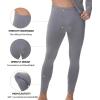 imagewirarpa Mens Long Johns Thermal Underwear Set Fleece Lined Base Layer Long Sleeve Top and Bottom for Winter WarmthLight Grey