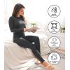 imagewirarpa Womens Fleece Lined Thermal Underwear Set Long Johns Base Layer Set for Women Winter Top BottomDeep Grey