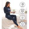 imagewirarpa Womens Fleece Lined Thermal Underwear Set Long Johns Base Layer Set for Women Winter Top BottomNavy