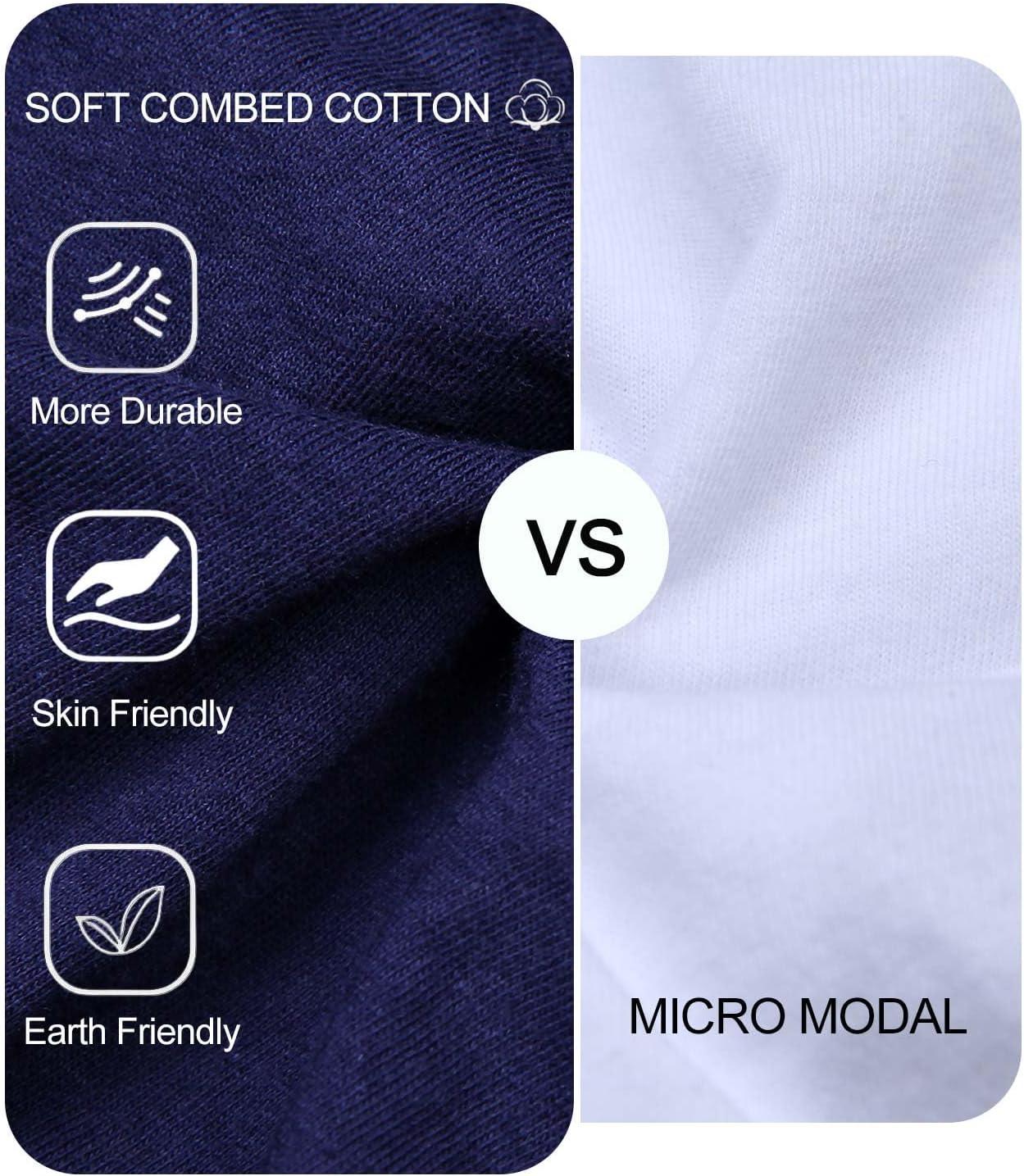 imagewirarpa Mens 100 Cotton Briefs Underwear No Fly Covered Waistband 4 PackBlack Blue Brown Heather Grey