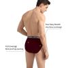imagewirarpa Mens Cotton Stretch Underwear Support Briefs Wide Waistband MultipackBlackNavyDark GreyRed