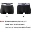 imagewirarpa Mens Trunks Underwear Cotton Boxer Briefs Short Leg Comfortable Underpants 4 PackBijou Blue heather Grey red black
