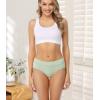 imagewirarpa Womens Cotton Underwear High Waist Stretch Briefs Soft Underpants Ladies Full Coverage Panties 5 PackMulticolor025 Pack