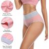 imagewirarpa Womens Cotton Underwear High Waist Stretch Briefs Soft Underpants Ladies Full Coverage Panties 5 PackMulticolored014pack