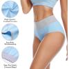 imagewirarpa Womens Cotton Underwear High Waist Stretch Briefs Soft Underpants Ladies Full Coverage Panties 5 PackMulticolored054pack