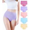 imagewirarpa Womens Underwear High Waisted Ladies Cotton Panties Soft Full Coverage Briefs 5 PackMulticolor015 Pack