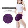 imagewirarpa Womens Underwear High Waisted Briefs Ladies Cotton Panties Soft Full Coverage Underwear 5 Pack3black  1blue  1purple5p