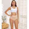 imagewirarpa Womens Underwear High Waisted Briefs Ladies Cotton Panties Soft Full Coverage Underwear 5 PackBeige5p