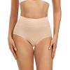 imagewirarpa Womens Underwear High Waisted Briefs Ladies Cotton Panties Soft Full Coverage Underwear 5 PackBeige5p