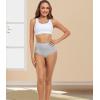 imagewirarpa Womens Underwear High Waisted Briefs Ladies Cotton Panties Soft Full Coverage Underwear 5 PackHeather Grey5p