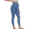 imagewirarpa Womens Maternity Leggings Over The Belly Pregnancy Yoga Pants Buttery Workout Activewear 25quotIceberg Blue