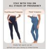 imagewirarpa Womens Maternity Leggings Over The Belly Pregnancy Yoga Pants Buttery Workout Activewear 25quotIceberg Blue