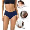 imagewirarpa Womens Cotton High Waisted Underwear Full Coverage Cotton Brief Panties 5 PackMulticolor5 Pack