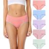 image:imagewirarpa Womens Colorful Mid High Rise Cotton Briefs 5 PackMulticolor025 Pack