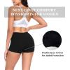 image:imagewirarpa Womens Boyshorts Panties Cotton Boxer Briefs for Ladies Underwear Shorts with Cotton Crotch 4 PackBlackDark GreyChocolateDark Blue