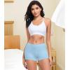 image:imagewirarpa Womens Boyshorts Panties Cotton Boxer Briefs for Ladies Underwear Shorts with Cotton Crotch 4 PackOrangeRedMint GreenLight Blue