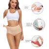 image:imagewirarpa Womens Cotton Underwear High Waisted Ladies Panties Full Coverage Briefs 4 Pack Regular amp Plus SizeBeige  Set 17