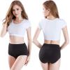 image:imagewirarpa Womens Cotton Underwear High Waisted Ladies Panties Full Coverage Briefs 4 Pack Regular amp Plus SizeBlackBeige  Set 4