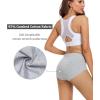 image:imagewirarpa Womens Cotton Underwear High Waisted Ladies Panties Full Coverage Briefs 4 Pack Regular amp Plus SizeBlackHeather Gray  Set 5