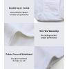 image:imagewirarpa Womens Cotton Underwear High Waisted Ladies Panties Full Coverage Briefs 4 Pack Regular amp Plus SizeWhite  Set 23