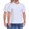 image:imagewirarpa Mens TShirts 100 Cotton Crewneck Short Sleeve Tees Casual Plain Mens T ShirtsWhite