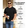 image:imagewirarpa Mens TShirts 100 Cotton Crewneck Short Sleeve Tees Casual Plain Mens T ShirtsBlackWhite