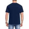 image:imagewirarpa Mens TShirts 100 Cotton Crewneck Short Sleeve Tees Casual Plain Mens T ShirtsNavyBright Blue