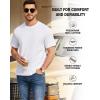 image:imagewirarpa Mens TShirts 100 Cotton Crewneck Short Sleeve Tees Casual Plain Mens T ShirtsWhite