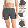 image:imagewirarpa Womens Boxer Briefs Cotton Underwear Anti Chafing Boy Shorts Panties 55 Inseam 4 PackBlackDark GrayGreenNude
