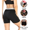 image:imagewirarpa Womens Boxer Briefs Cotton Underwear Anti Chafing Boy Shorts Panties 55 Inseam 4 PackBlackWhiteBlueHeather Gray