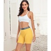 image:imagewirarpa Womens Boxer Briefs Cotton Underwear Anti Chafing Boy Shorts Panties 55 Inseam 4 PackLight BlueYellowSky BluePink