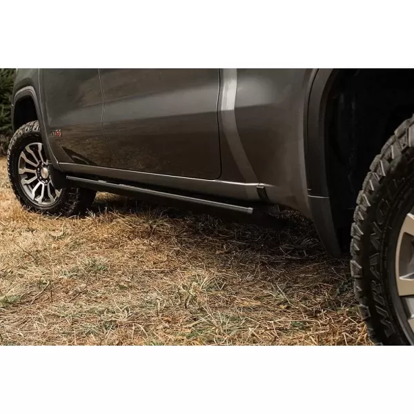 imageAMP Research RealTruck PowerStep PlugNPlay  Fits 2014  2018 Chevrolet Silverado ampamp GMC Sierra 1500 ampamp more See Description  7615401A  Ergonomic RustProof Aluminum True Flush MountPowerStep Smart Series