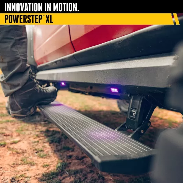 imageAMP Research RealTruck PowerStep PlugNPlay  Fits 2015  2020 Ford F150 Regular CabSuperCabSuperCrew  7615101A  Ergonomic RustProof Aluminum True Flush MountPowerStepXL