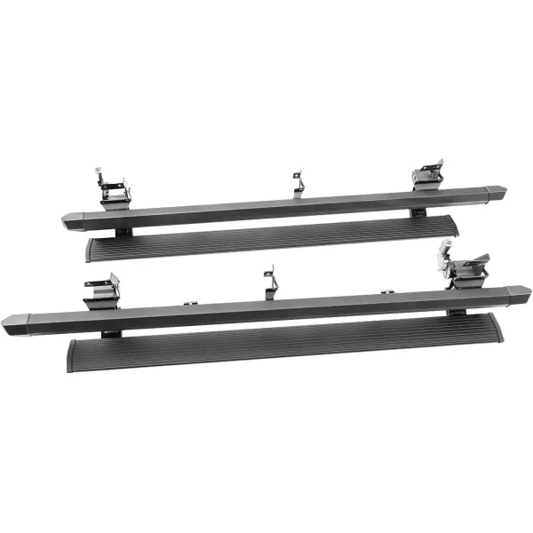 imageAMP Research RealTruck PowerStep PlugNPlay  Fits 2015  2020 Ford F150 Regular CabSuperCabSuperCrew  7615101A  Ergonomic RustProof Aluminum True Flush MountPowerStepXL
