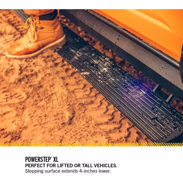 imageAMP Research RealTruck PowerStep PlugNPlay  Fits 2015  2020 Ford F150 Regular CabSuperCabSuperCrew  7615101A  Ergonomic RustProof Aluminum True Flush MountPowerStepXL