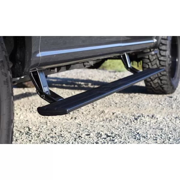 imageAMP Research RealTruck PowerStep PlugNPlay  Fits 2019  2023 Ford Ranger 2021  2024 Ford Bronco 2Door ampamp 4Door  7614001A  Ergonomic RustProof Aluminum True Flush MountPowerStep Smart Series