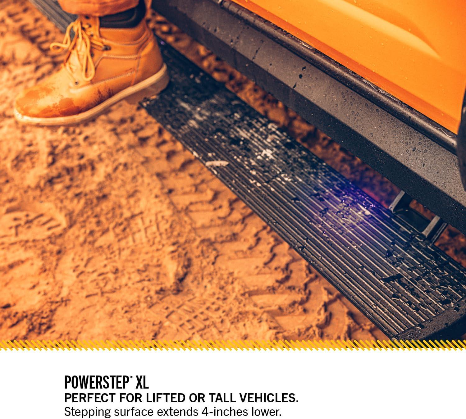 imageRealTruck AMP Research PowerStepXL Power Running Boards with LED Step Lights for 2018  2024 Jeep Wrangler JL 2Door  Electric Powerstep ampamp Retractable Truck StepsPowerStepXL