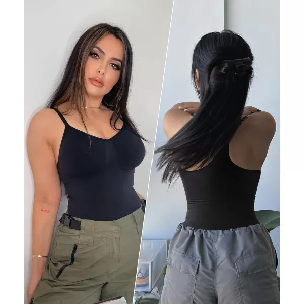 SHAPERX Bodysuit for Women Tummy Control Shapewear Racerback Seamless Sculpting Body Shaper Tank Top