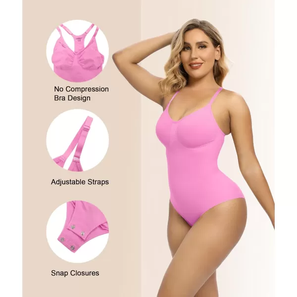 SHAPERX Bodysuit for Women Tummy Control Shapewear Racerback Seamless Sculpting Body Shaper Tank Top