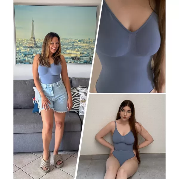 SHAPERX Bodysuit for Women Tummy Control Shapewear Seamless Sculpting Thong Body Shaper Tank Top