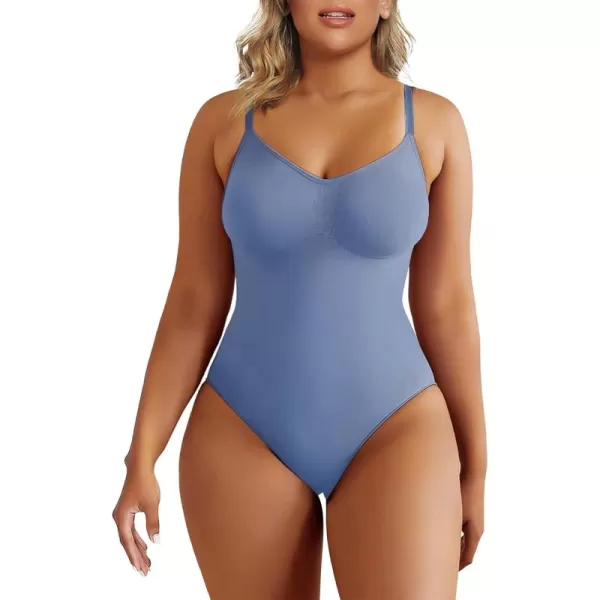 SHAPERX Bodysuit for Women Tummy Control Shapewear Seamless Sculpting Thong Body Shaper Tank Top
