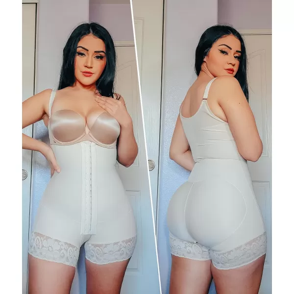SHAPERX Shapewear Tummy Control Fajas Colombianas High Compression Body Shaper for Women Butt Lifter Thigh Slimmer