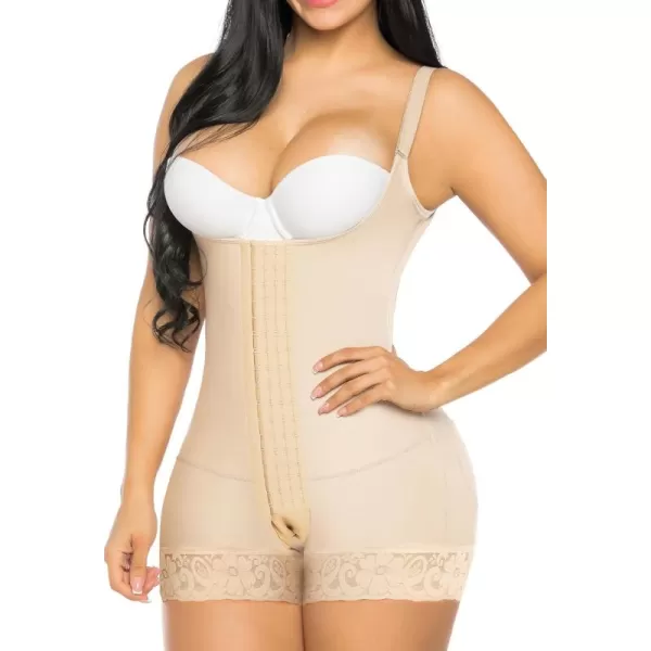 SHAPERX Shapewear Tummy Control Fajas Colombianas High Compression Body Shaper for Women Butt Lifter Thigh Slimmer