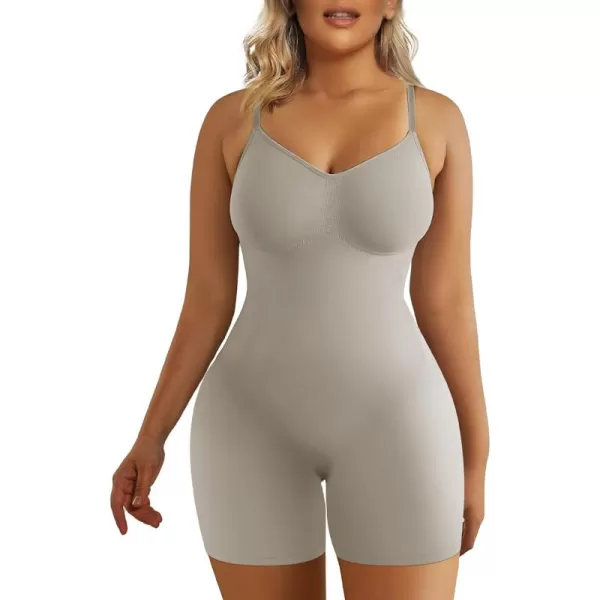 SHAPERX Shapewear for Women Tummy Control Bodysuit Mid Thigh Butt Lifter Body Shaper Shorts