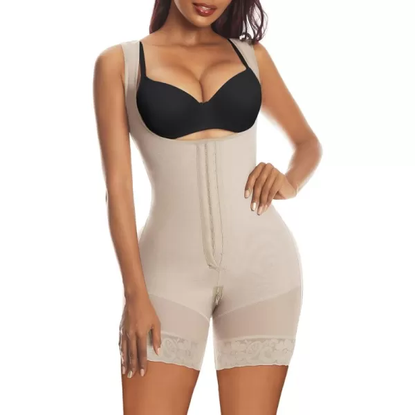 SHAPERX Shapewear for Women Tummy Control Fajas Colombianas Body Shaper Butt Lifter Thigh Slimmer Shorts)
