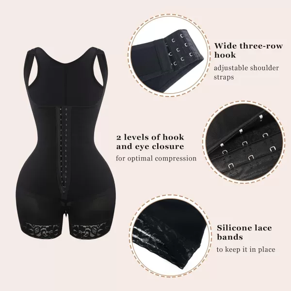 SHAPERX Shapewear for Women Tummy Control Fajas Colombianas Body Shaper Butt Lifter Thigh Slimmer Shorts)