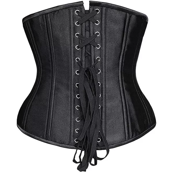 SHAPERX Women 24 Double Steel-Boned Longline Heavy Duty Waist Training Corsets Shaper